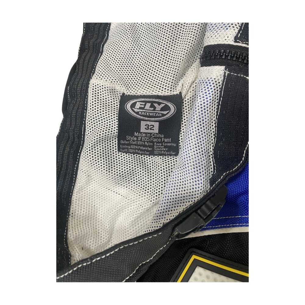 Fly Racing Pants Style 805 Mens 32 Blue White BMX Motocross ATV RN# 104096 - Picture 8 of 9